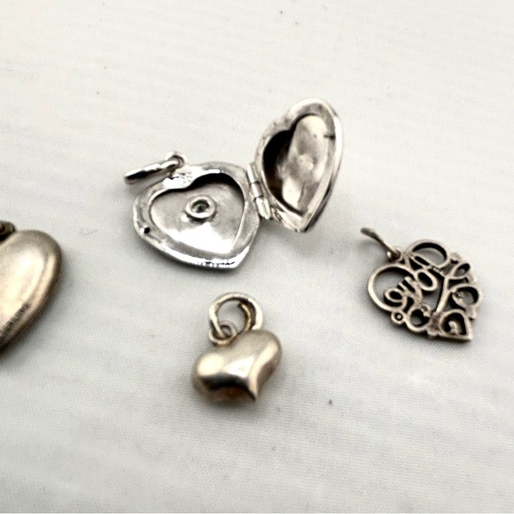 Vintage Sterling Silver 925 Love & Luck Charm Bundle - Lot of 4 - Picture 6 of 8